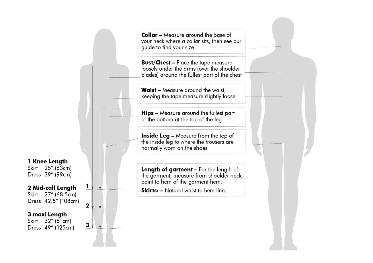 Women's Size Guide, Fitting & Measurements