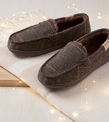 Plush Moccasin Slippers