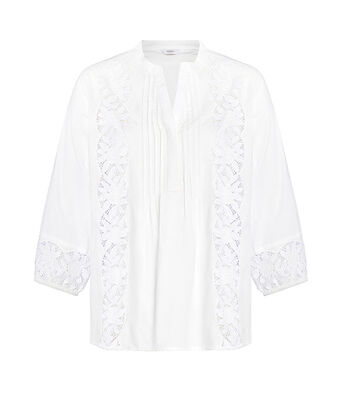 High/Low Fashion Broderie Blouse