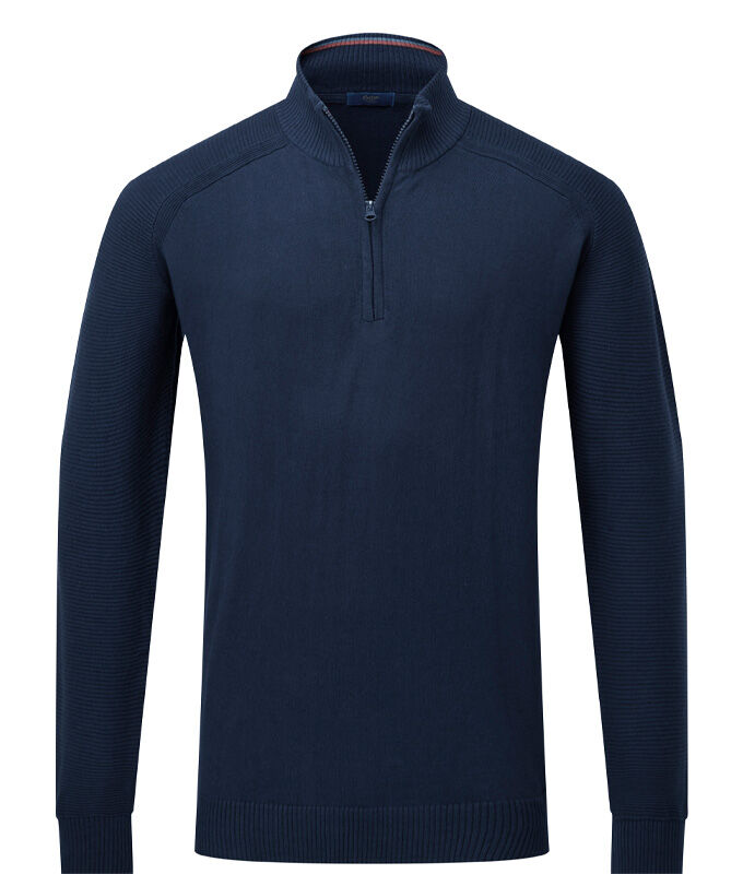 Knitwear Inspirations | Cotton Cashmere Half Zip Jumper | By Cotton Traders