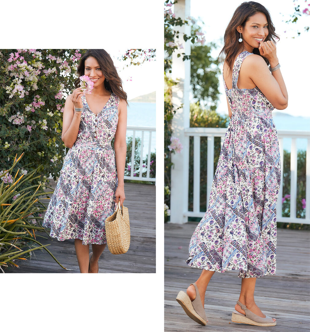 Spring Dresses Inspirations | Crinkle Dress | By Cotton Traders
