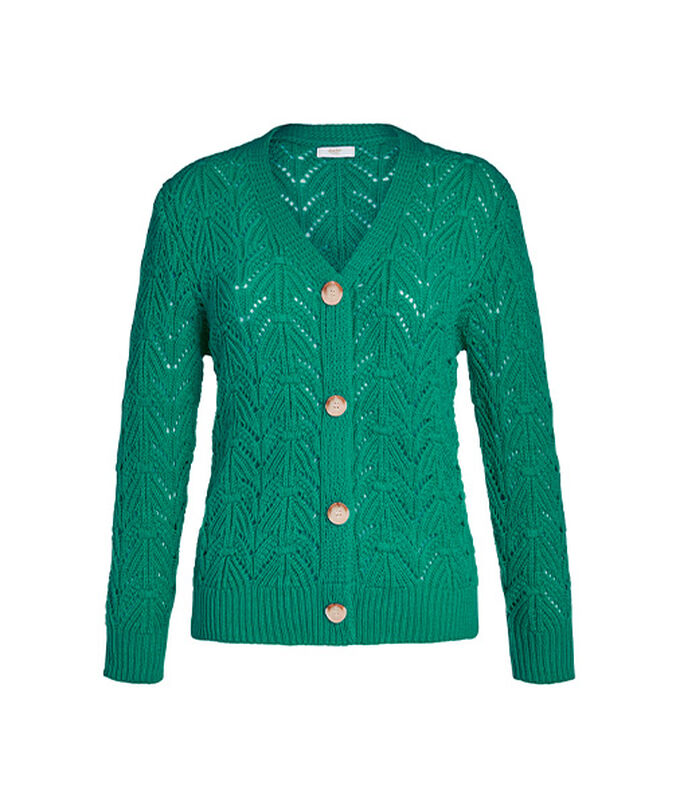 Racing green knitted cardigan