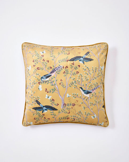 Velvet Songbird Cushion