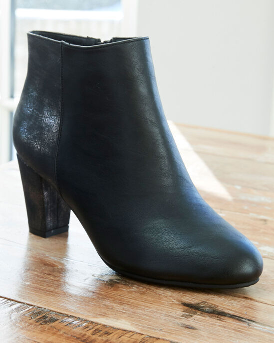 Shimmer Heeled Ankle Boots