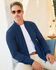 Cotton Cable Zip Through Cardigan