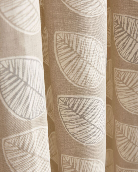 Leaf Print Eyelet Curtains