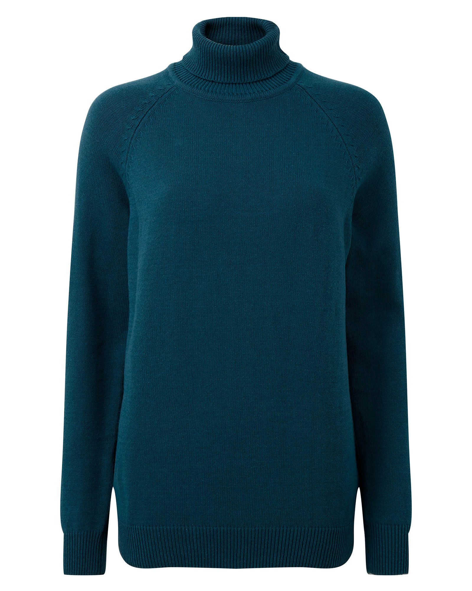 roll neck cotton jumper