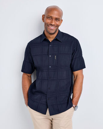 Guinness™ Short Sleeve Textured Check Shirt
