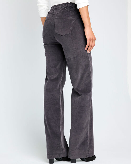 Wide-Leg Stretch Cord Trousers