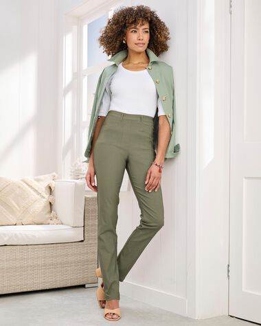 Super Stretchy Pull-On Slim Leg Trousers