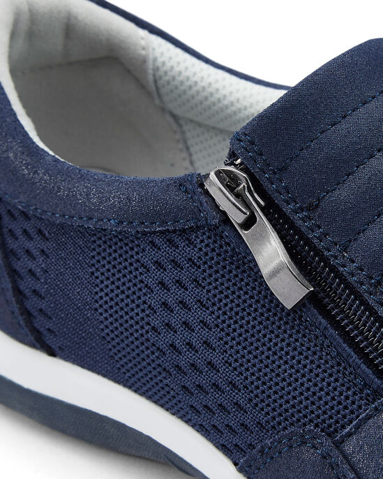 Suede Side Zip Leisure Flex Trainers