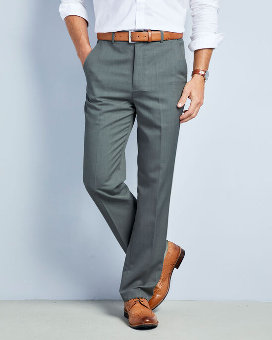 Flat Front Supreme Easy-Care Trousers