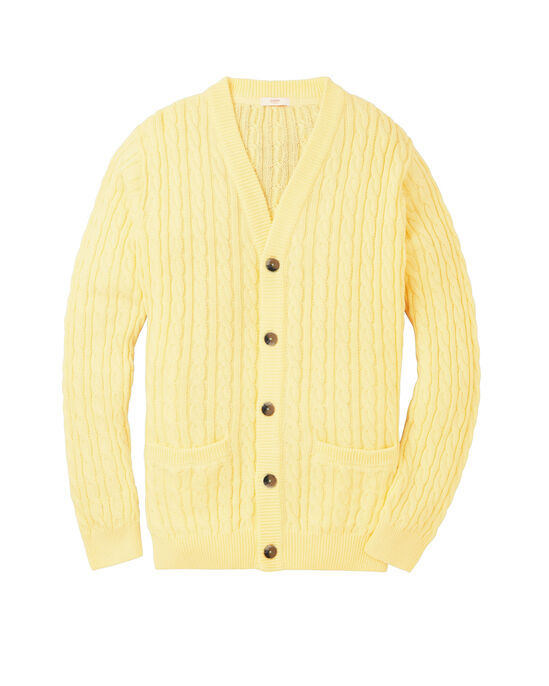 Cotton Cable Button Through Cardigan