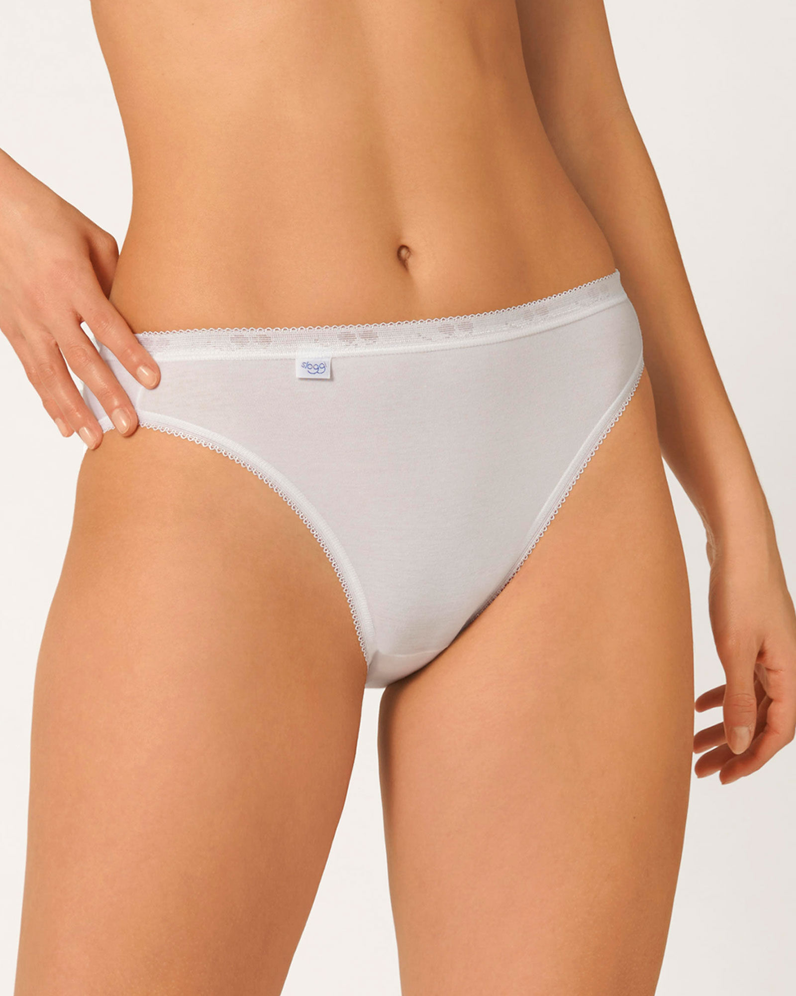 3 Pack Sloggi Tai Briefs White at Cotton Traders