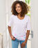 1/2 Sleeve Scoop Neck Printed Top