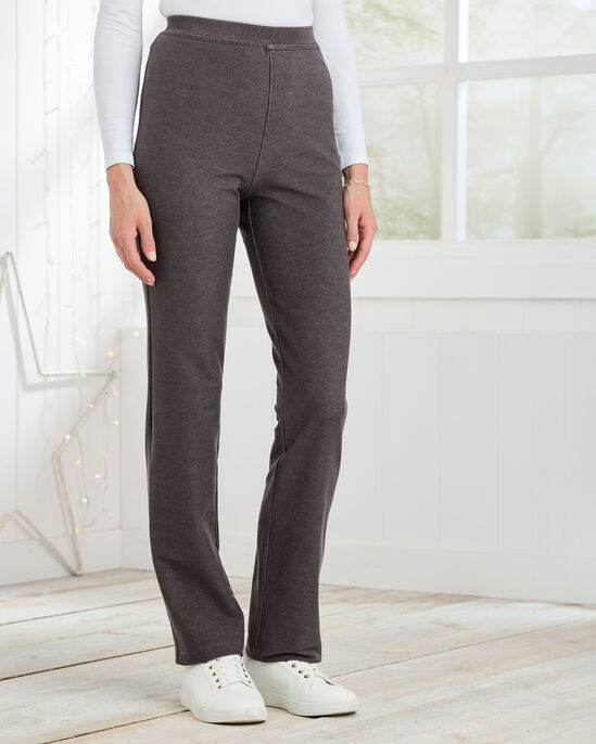 Jersey Denim Pull-On Trousers