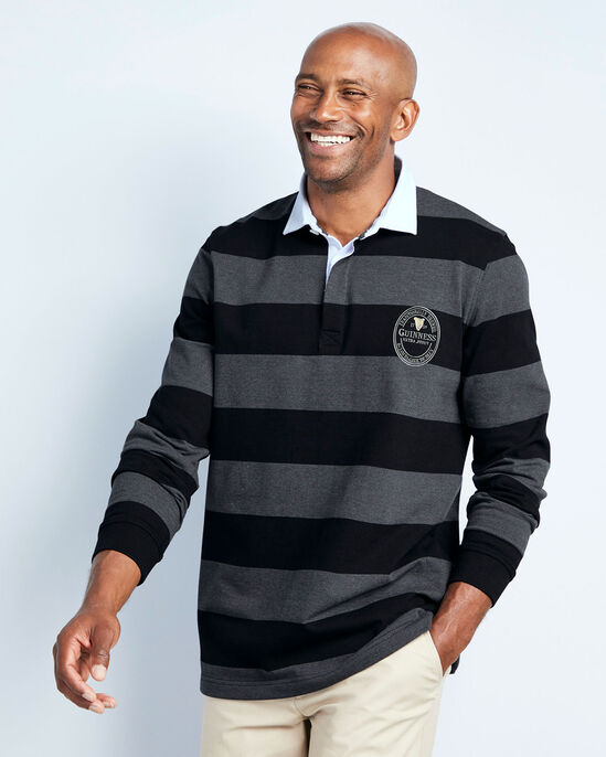 Guinness™ Long Sleeve Hooped Rugby Shirt