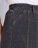 Jersey Denim Pull-On Maxi Skirt