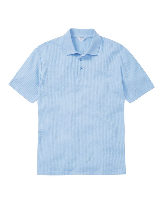 Seersucker Polo Shirt