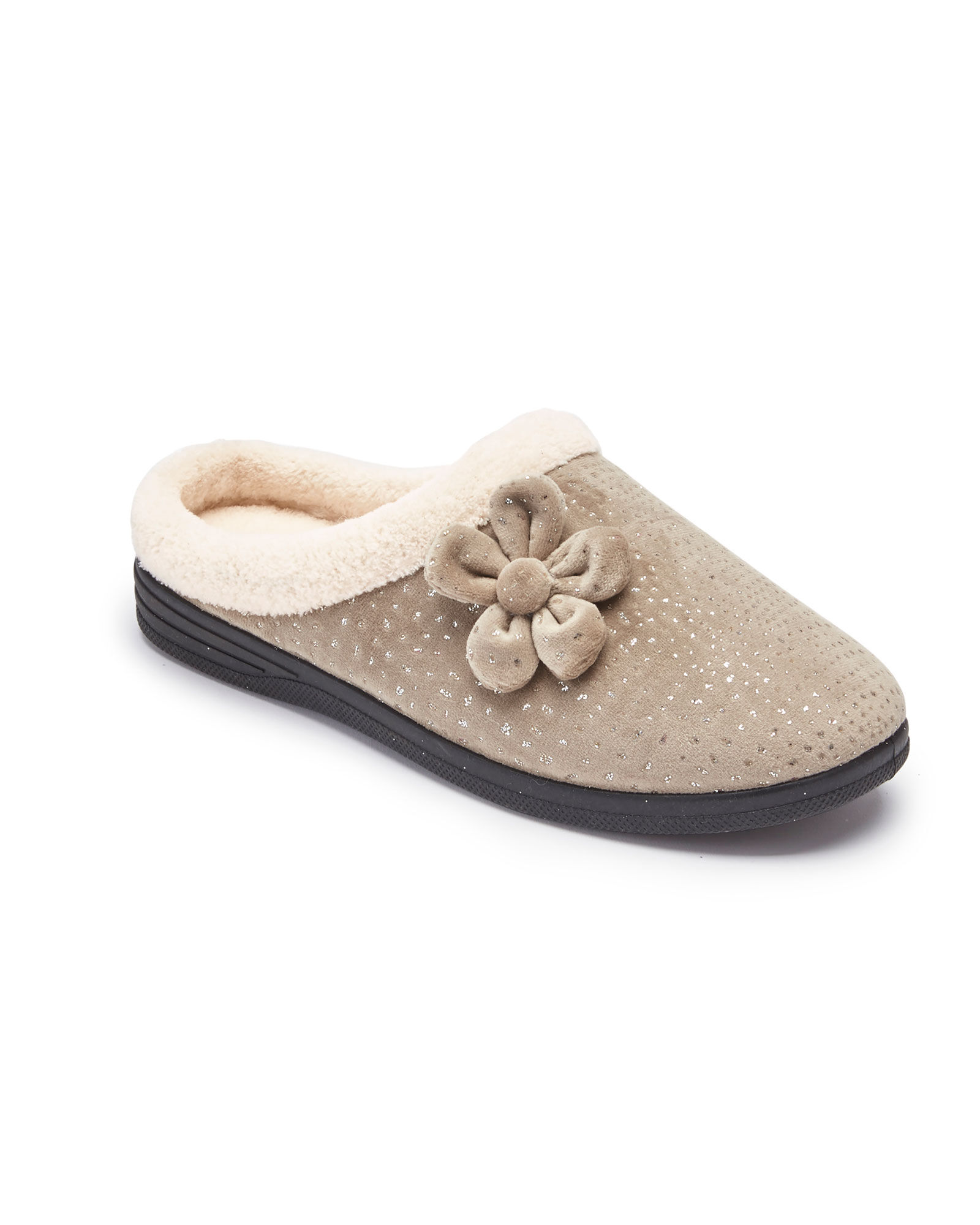Cotton mule slippers deals