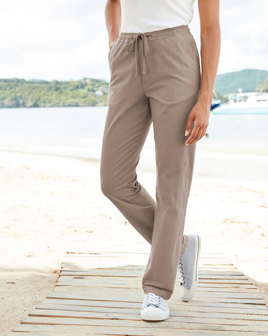 Stretch Seersucker Trousers