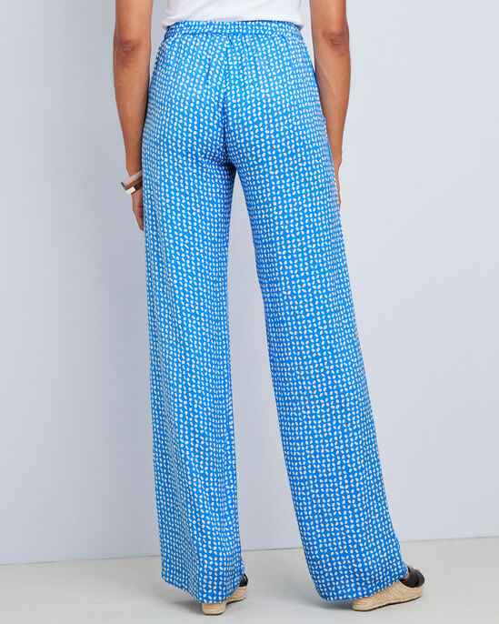 Sienna Printed Pull-On Wide-Leg Trousers