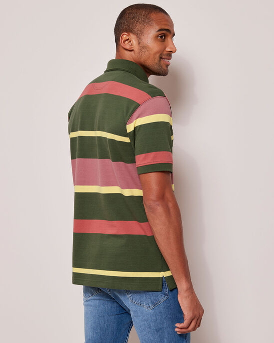 Short Sleeve Stripe Polo Shirt