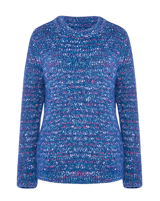 Softly-Does-It Crew Neck Eyelash Jumper