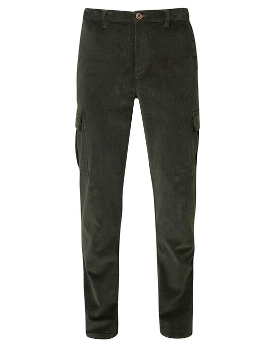 Stretch Cord Cargo Trousers