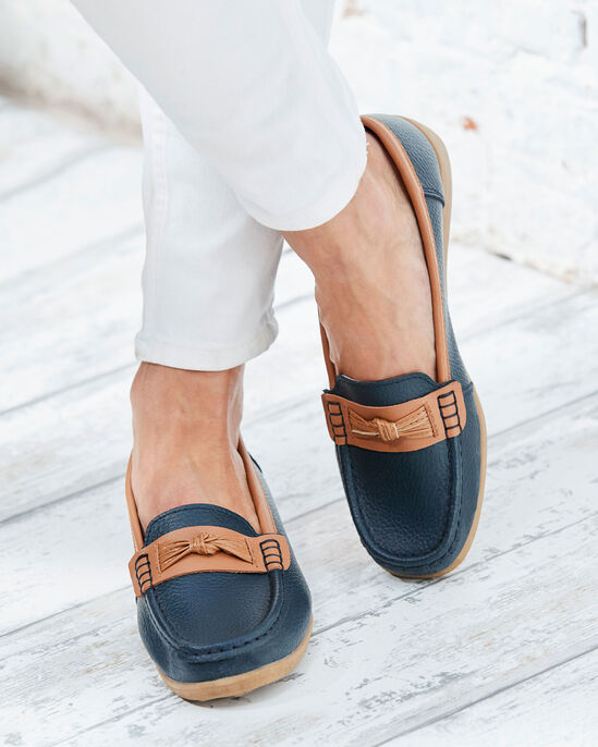 Leather Knot Loafers