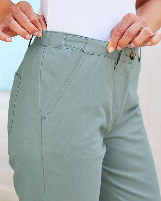 Wrinkle Free Adjustable Waist Trousers 