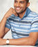 Jacquard Stripe Polo Shirt