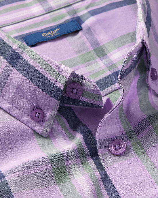 Short Sleeve Casual Check Shirt