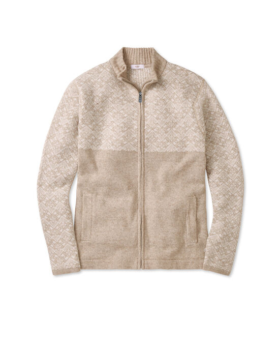 Fair Isle Zip-Through Cardigan