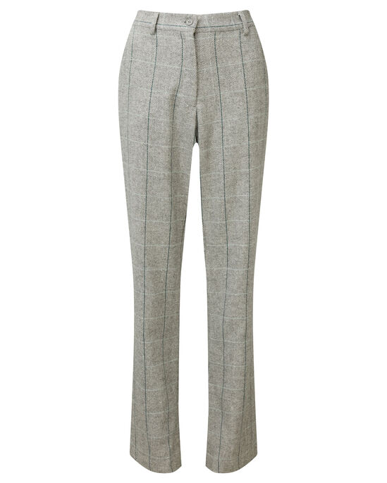 Side Elasticated Waist Check Trousers