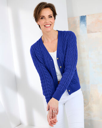 Cutest Cable V-Neck Cardigan