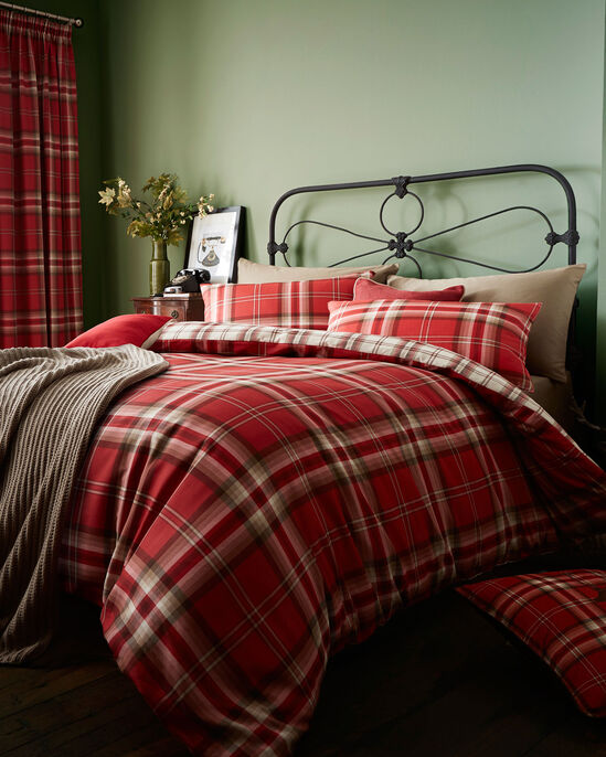 Red Tartan Duvet Set At Cotton Traders Red Tartan Duvet Set