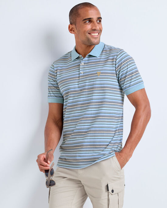 Guinness™ Short Sleeve Fine Stripe Polo Shirt