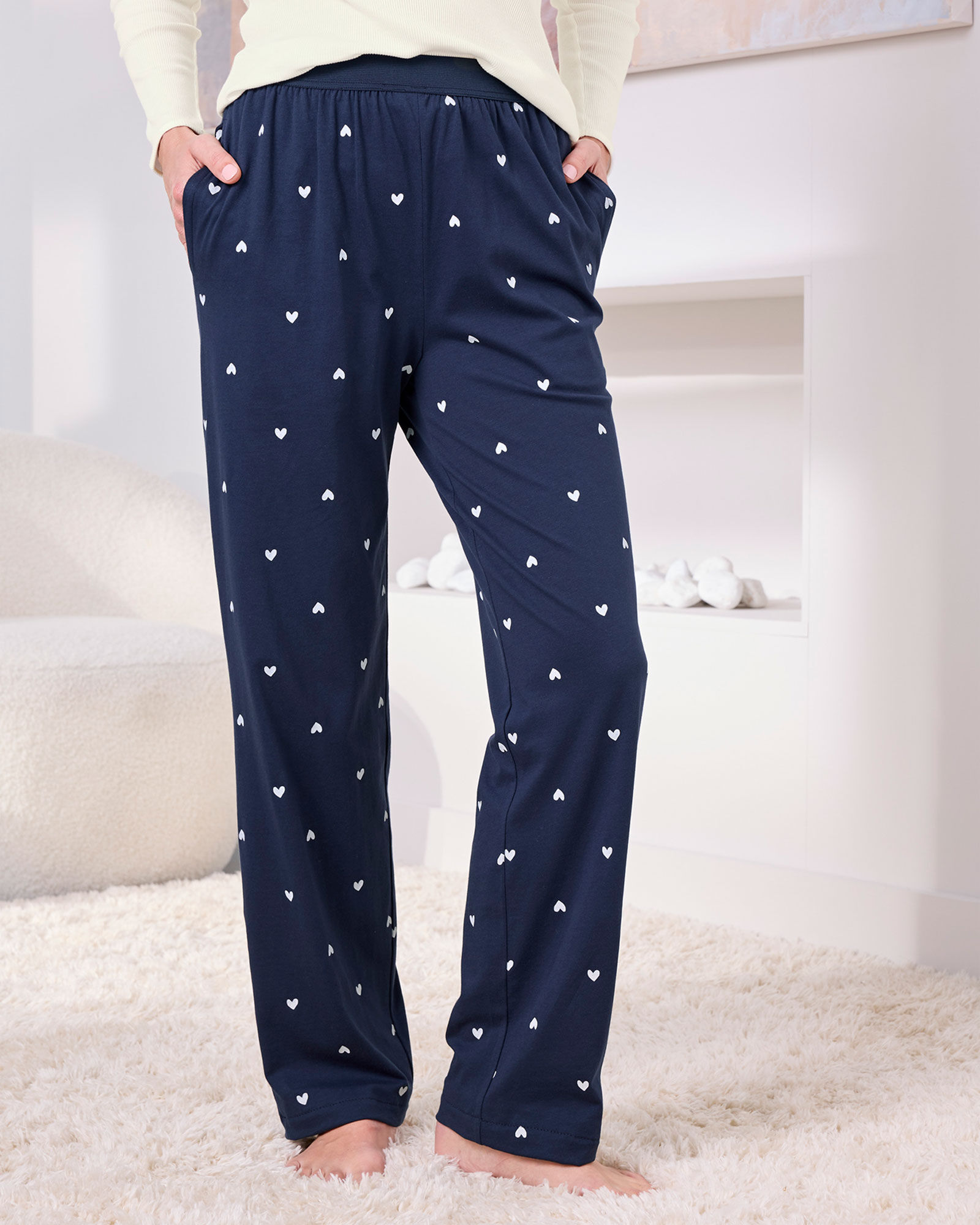2 Pack PJ Bottoms at Cotton Traders
