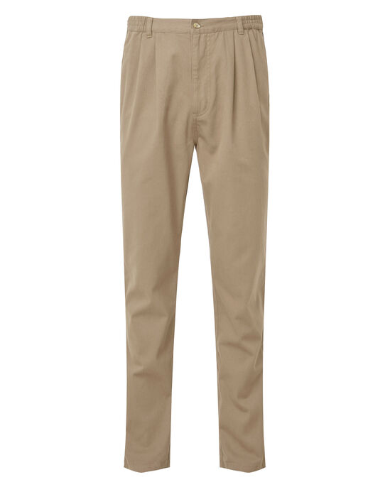 Pleat Front Comfort Trousers at Cotton Traders