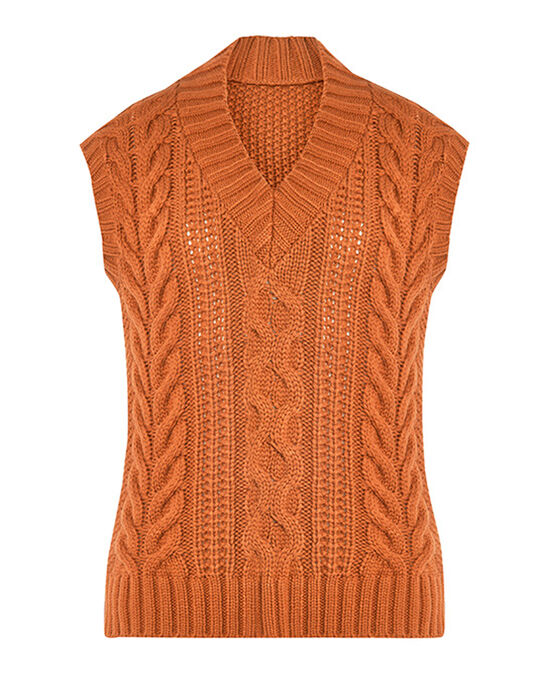 Vera Knitted V-Neck Sweater Vest