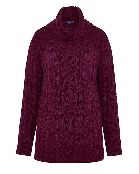Rosie Cable Roll Neck Jumper