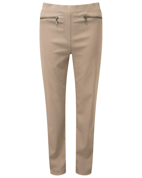 Super Stretchy Slim-Leg Pull-On Trousers
