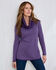 Reversible Long Sleeve Cowl Neck Jersey Top