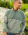 Stripe Half Zip Sweatshirt