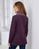 Reversible Long Sleeve Cowl Neck Jersey Top