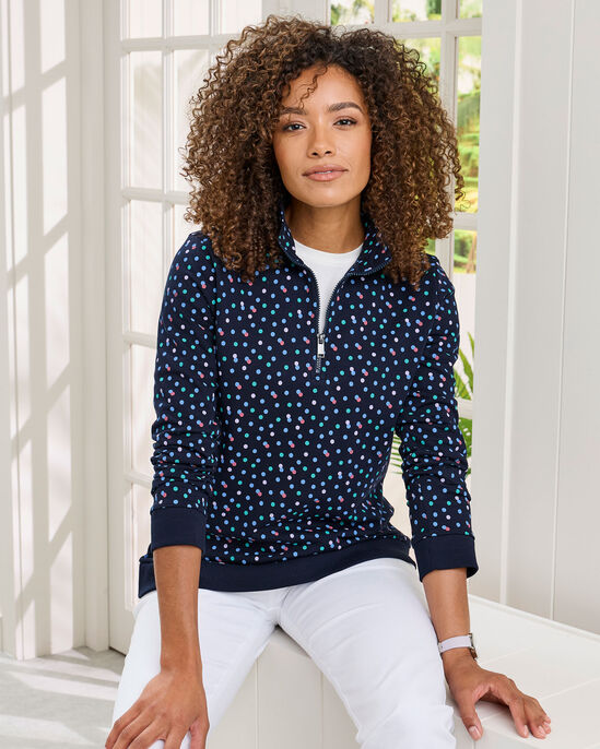 Zip Neck Sweatshirt