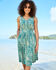 Printed Crinkle Short Dress