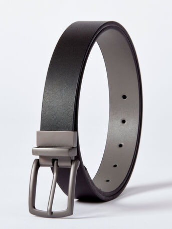 Reversible Coated Leather Belt