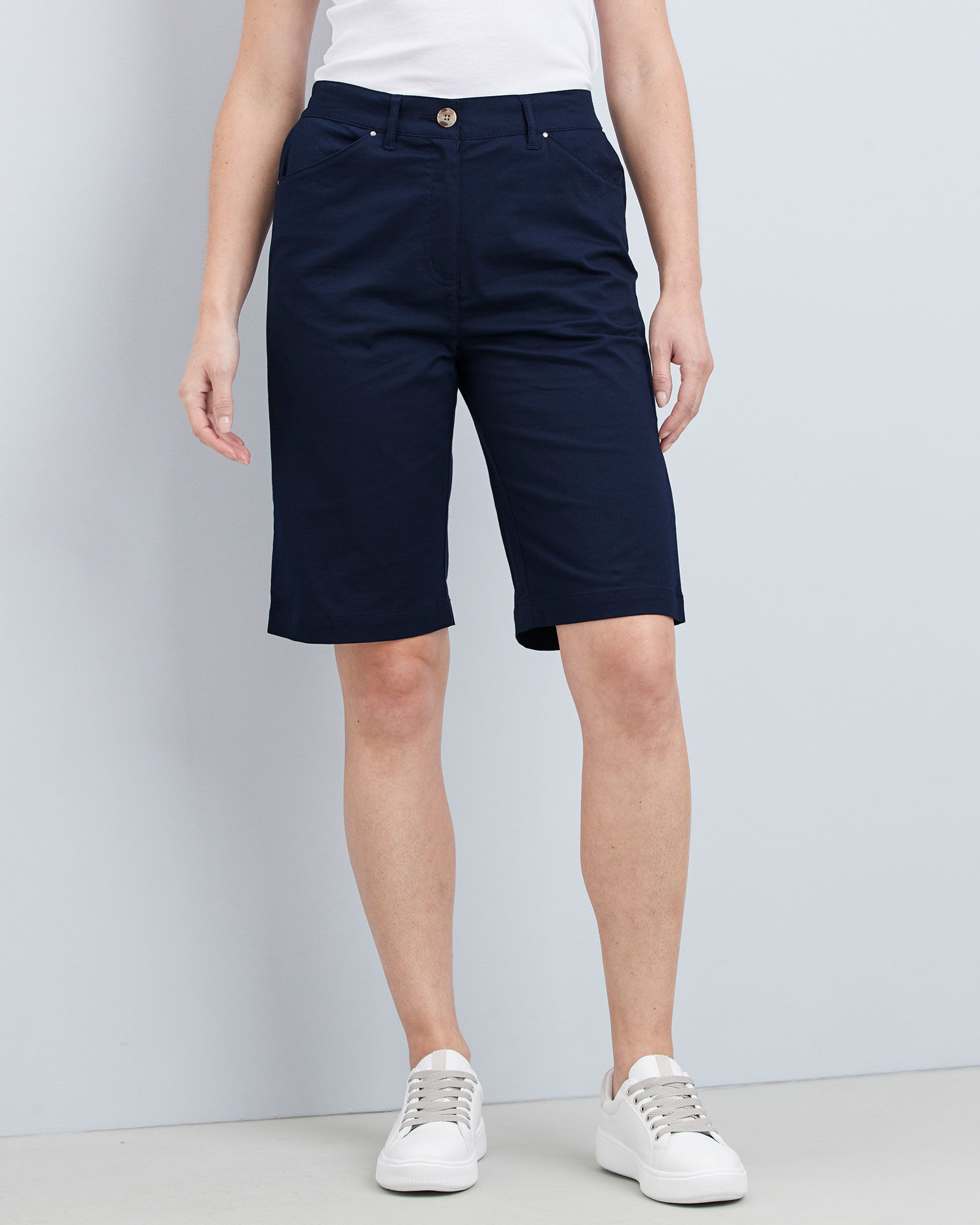 Womens grey best sale chino shorts